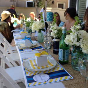 Colorful, Modern Baby Shower Placemats