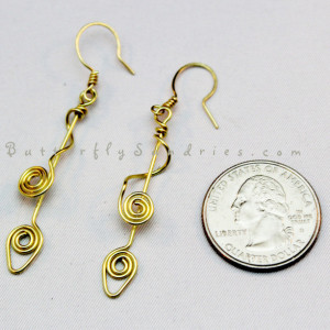 Wavy Tendril Earrings- Tendrils of the Vine Collection