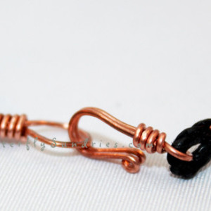 Etched Copper Lotus Pendant - Lotus Collection