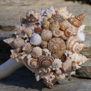 Seashell wedding Bouquet / Boutonierre Set , Beach Wedding, Seaside Wedding, Destination wedding