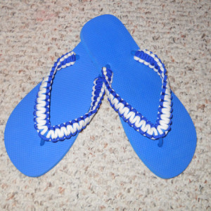 Paracord Flip Flops, custom flip flops, custom color flip flops, flip flops