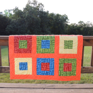 Quilt for Baby Boy Primary Colors Red, Yellow, Blue, Green No Girls Allowed