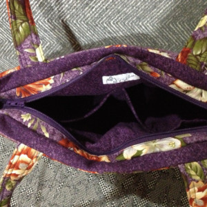 Floral Fabric Shoulder Bag