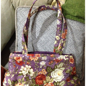 Floral Fabric Shoulder Bag