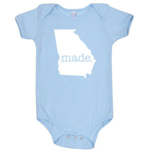 All States 'Made' Cotton Baby One Piece Bodysuit - Infant Girl and Boy