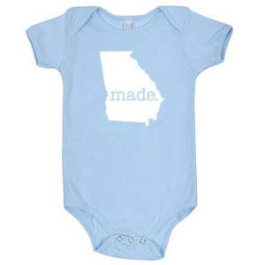 Georgia 'Made.' Cotton One Piece Bodysuit - Infant Girl and Boy