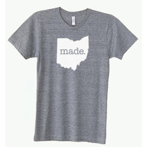 All States 'made.' Tri Blend Track T-Shirt - Unisex Tee Shirts Size S M L XL