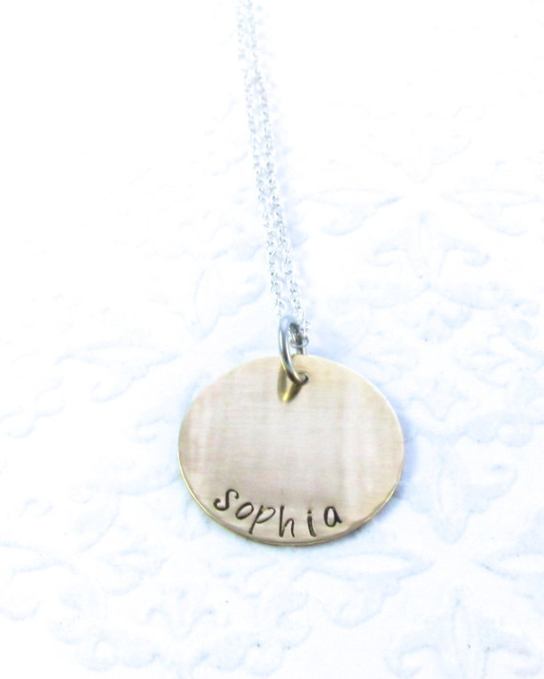 Personalized Hand Stamped Necklace