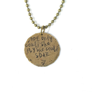 Fly Hand Stamped Necklace