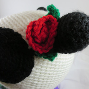 Custom Crochet Panda Hat