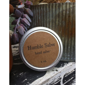 Unrefined Hand Salve with Shea and Cocoa Butter -Unscented