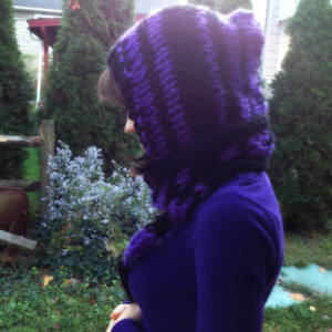 Custom Two Toned Hooded Scarf