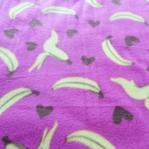 Fllece no sew hand tied double knotted fleece blankets Monkeys with Bananas