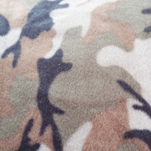Fleece no sew double knotted hand tied Camo Blanket