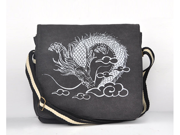 Dragon Canvas Vintage messenger bag
