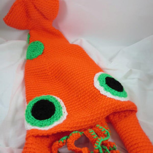 Custom Crochet Giant Squid Hat