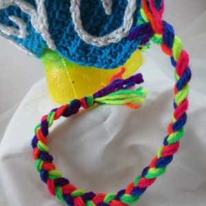 Crocheted Double Rainbow Hat