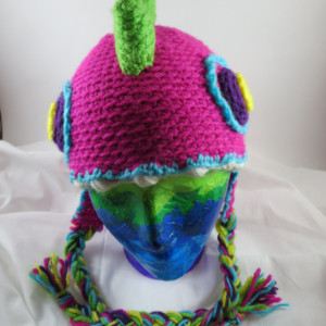 Crocheted Dinosaur Hat