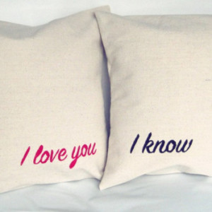 Star Wars Pillow Throw I Love You, I Know Shams