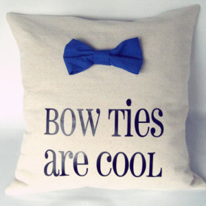 Doctor Who Pillow Throw Bow Ties are Cool Sham
