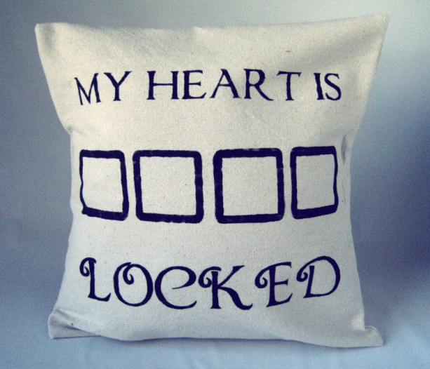 Sherlock Pillow Throw My Heart is Sherlocked Sham
