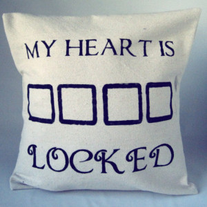 Sherlock Pillow Throw My Heart is Sherlocked