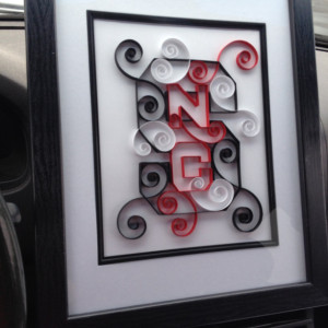 NC State quilled logo