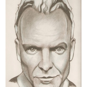 Original Sting drawing, The Police