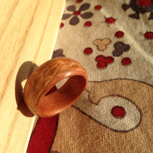 Bentwood ring exotic tineo and lacewood