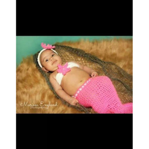 crochet mermaid outfit your choice of color newborn - 24 months photo prop