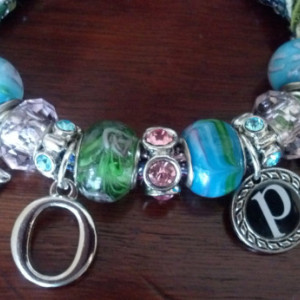 Hope charm bracelet, fashion jewelry, handmade bracelet, knit bracelet, charm bracelet, inspiration jewelry, women's bracelet, unique gift