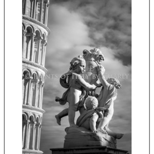 Fountain with Angels - 16" x 24" Italy print | Fountain Angels Statue Black and White Photography Pisa Italy Photography Italy Prints Art Wall Decor Wall Art Silver Gelatin Framable Print Photos