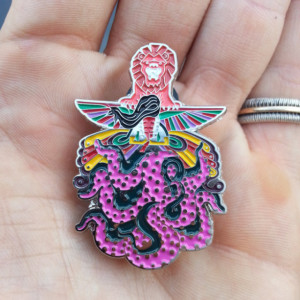 Bassnectar Inspired "Down like Animals" Collectable Pin