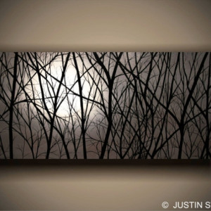 "MOONLIGHT" READY TO HANG LARGE GICLEE PRINT ON CANVAS GALLERY WRAPPED PAINTING