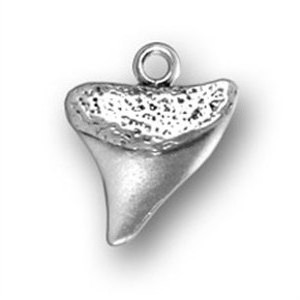 Sterling Silver Shark Tooth Charm Necklace