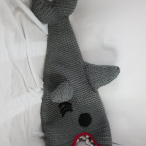 Crocheted Shark Attack Hat