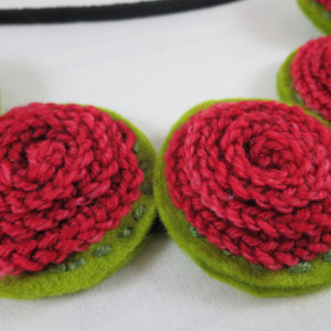 Crocheted Multi-Blossom Headband
