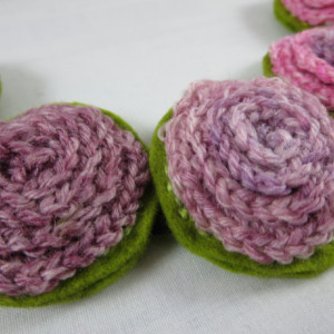 Crocheted Multi-Blossom Headband