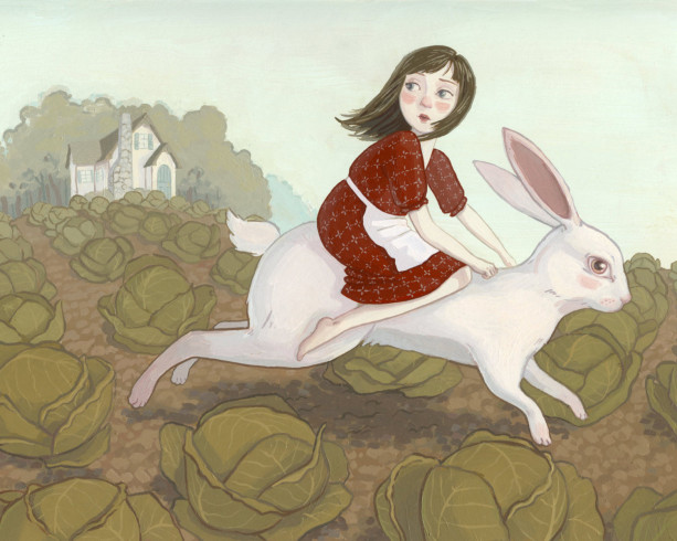 Rabbit's Bride Illustration - Grimm's Fairytale Print