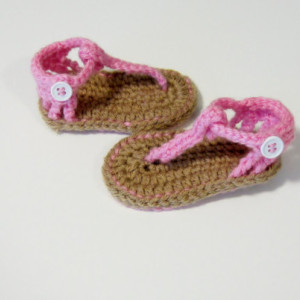Baby sandals, crochet baby sandals, baby flip flops, crochet sandals, sandals, pink sandals, girls sandals, girls crochet sandals, flip flop