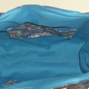 Dreamtime Blue Paisley Tote Bag