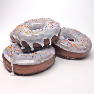 Chocolate Fudge Frosted Donut  And Sprinkles Glycerin Soap