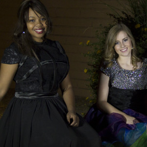 Liana Lace Steampunk Modest Prom Dress