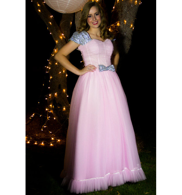 Emmeline Sequin & Tulle Modest Prom Dress