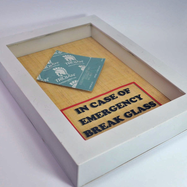 In Case of Emergency Break Glass - Condom Gift - Sex Lover Gift, Gift for Him, Gag Gift, Gift for Husband, Men, Gift for Boyfriend Valentine