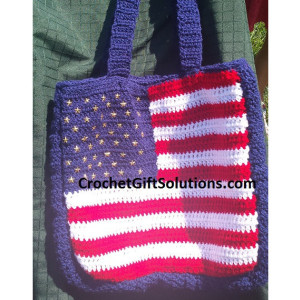 American Flag Tote Bag - Made to Order