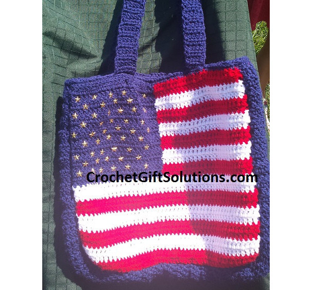 American Flag Tote Bag - Made to Order