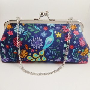 Colorful Peacock Clutch