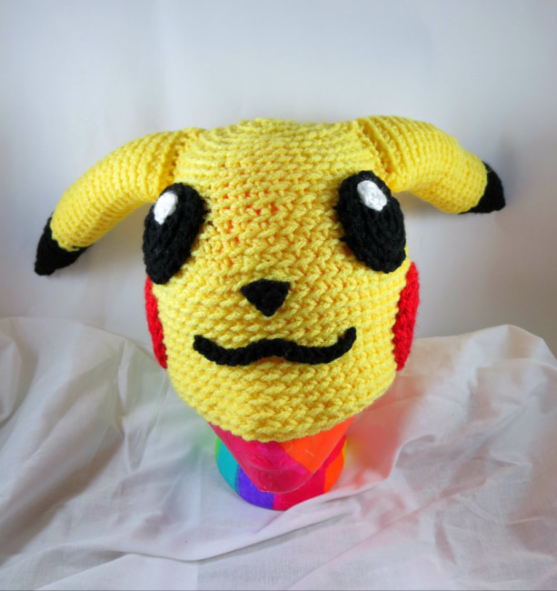 Crocheted Pikachu Inspired Hat