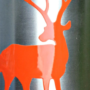 hunting canteen - buck canteen - deer canteen - aluminum canteen - hunter orange- Christmas stocking stuffer